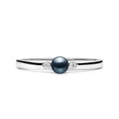 Inel cu perla naturala albastra din argint si cristale zirconiu DiAmanti ZSK21241R-B-G